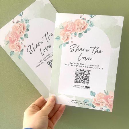 Sage Green & Rose Invitations