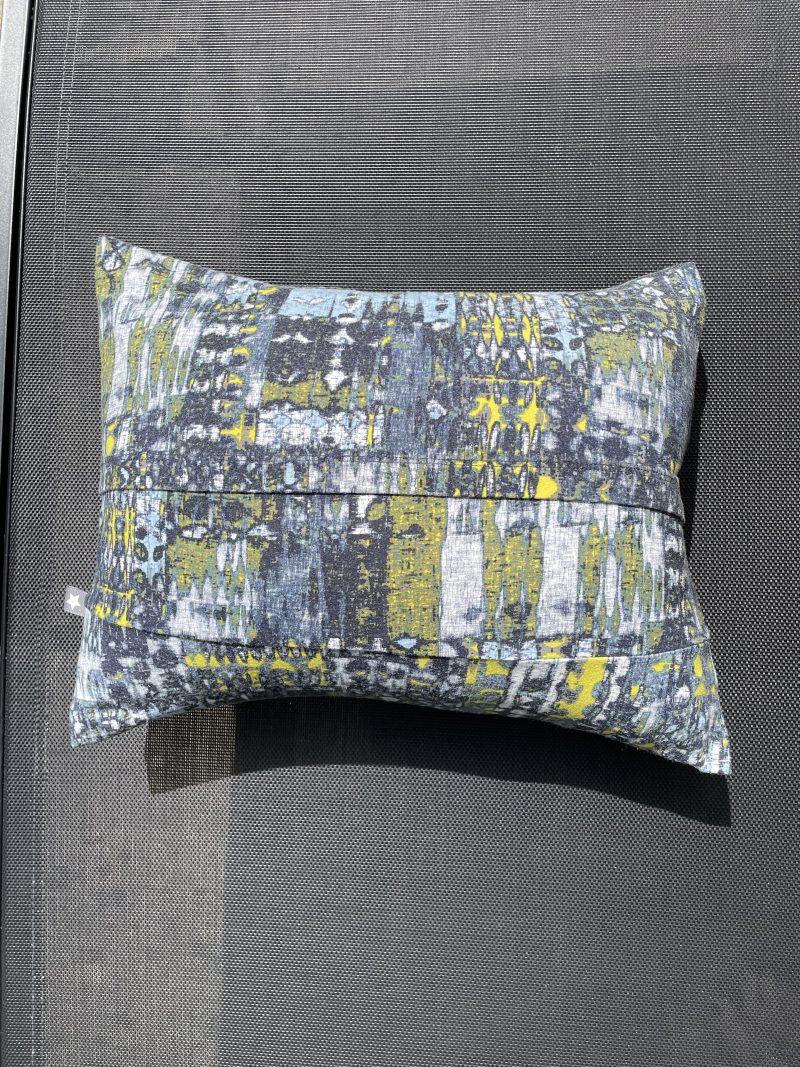 Mini pillow with removable cover ("Geo 1")