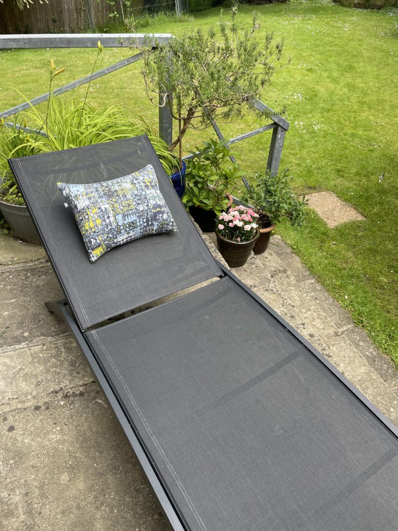 Mini pillow with removable cover ("Geo 1")