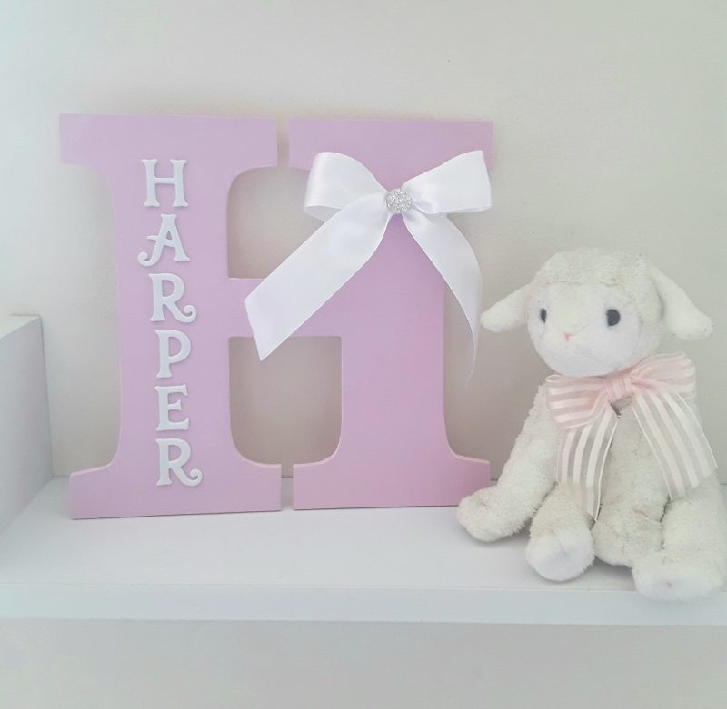 Personalised Nursery decor, Wood wall name, New Baby Gift
