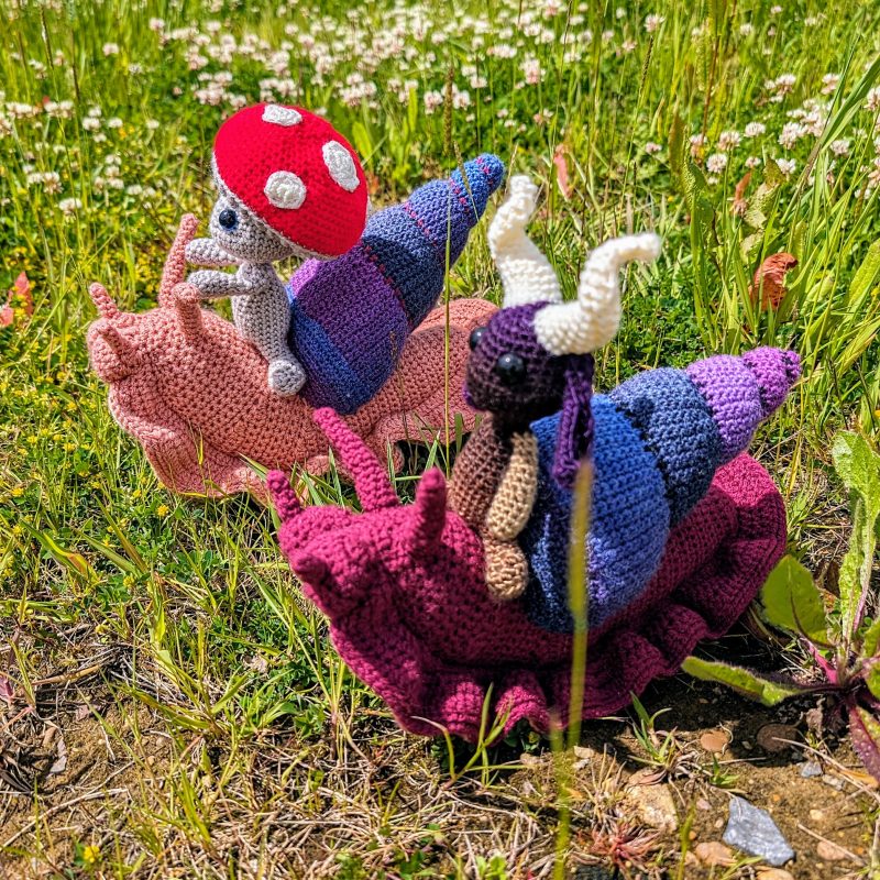 Enchanted Woodland Giant snail figure
