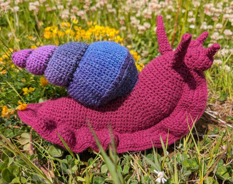 Enchanted Woodland Giant snail figure