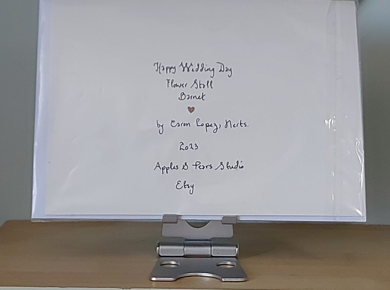 Wedding card, large