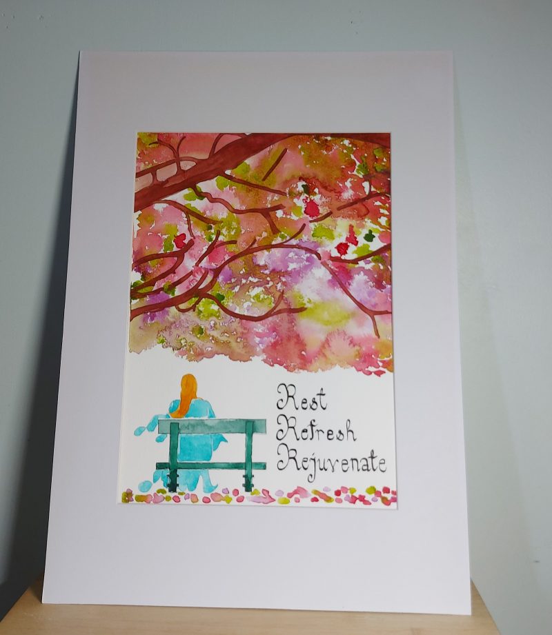 Relaxation, A4 for A3 frame