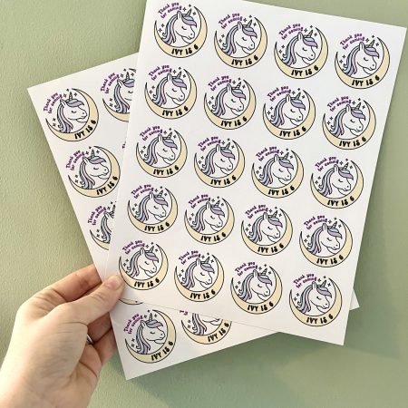 Unicorn Moon Stickers