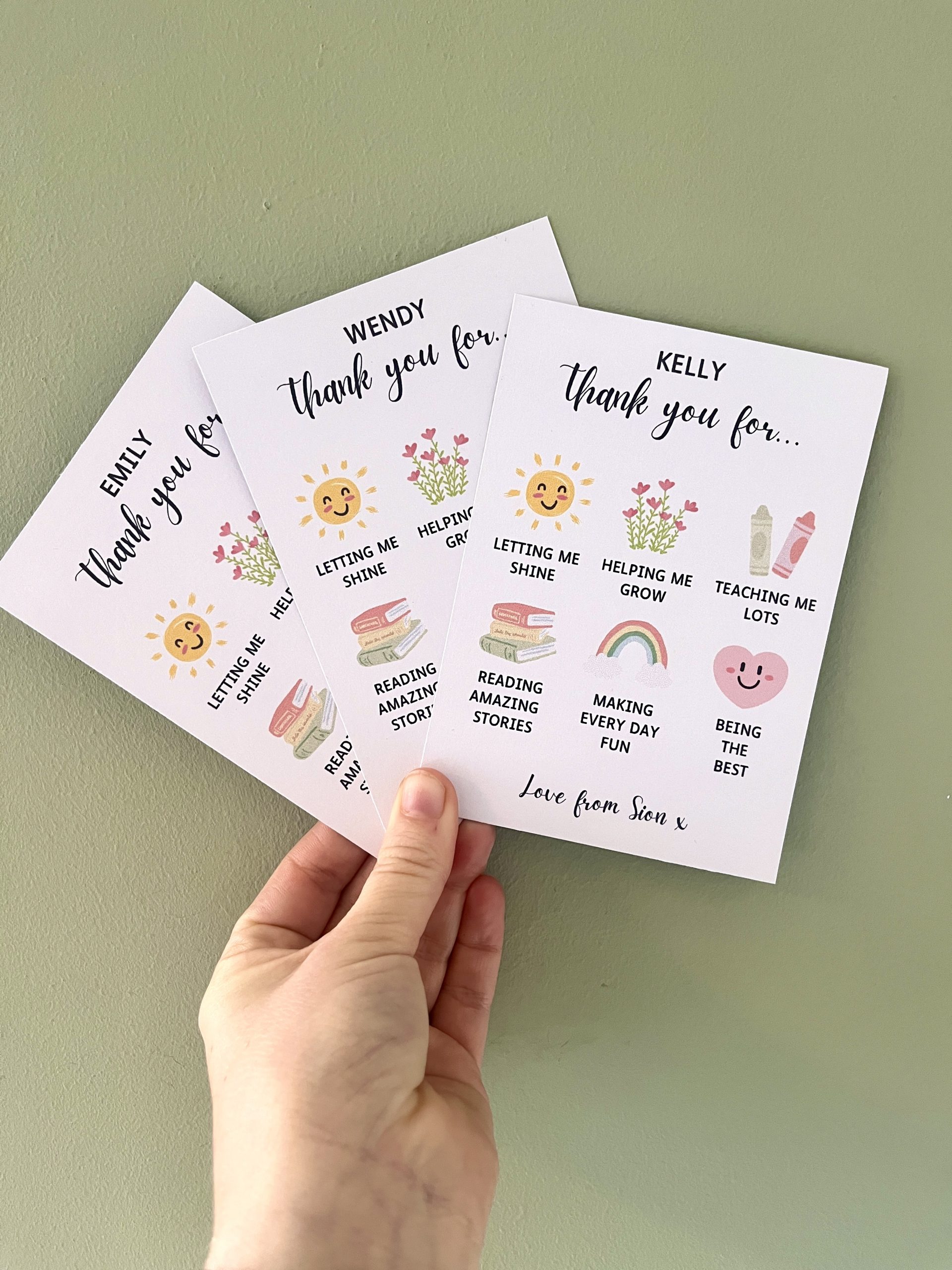 Teacher Thank You Cards