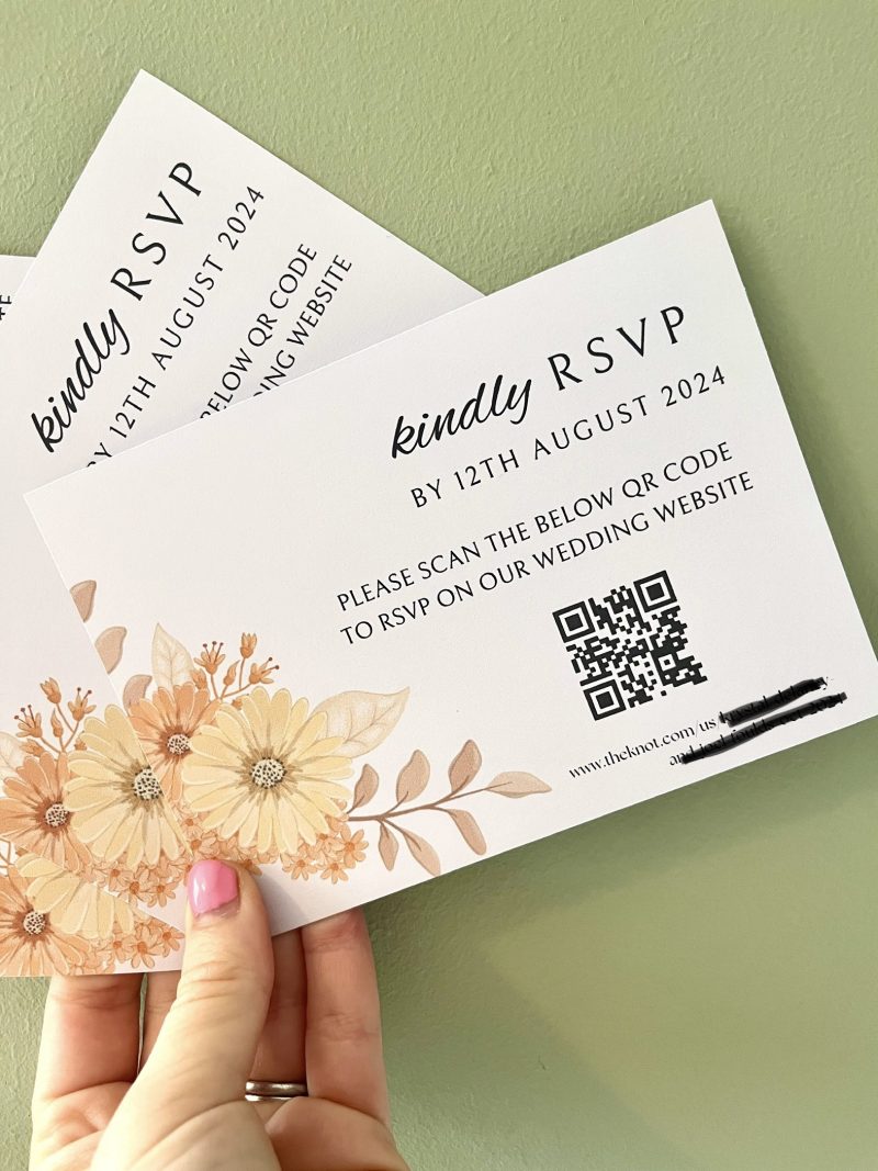 Orange Autumn Floral Cards