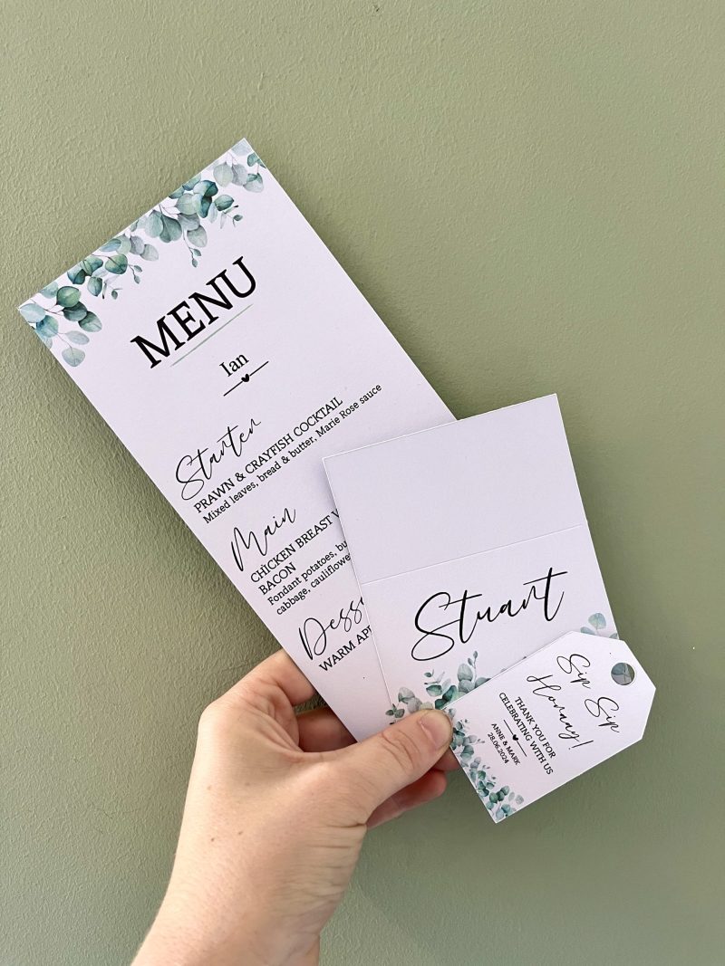 Eucalyptus Favour Tags