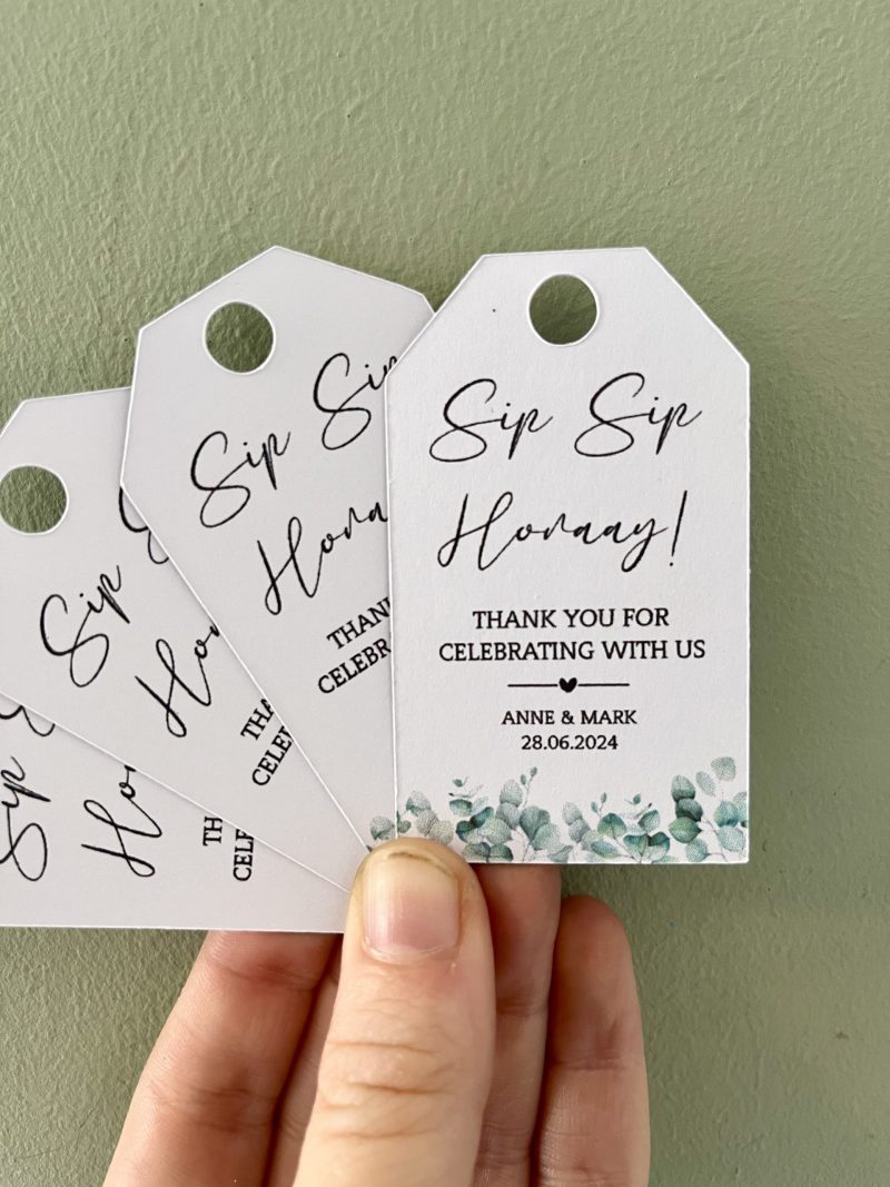 Eucalyptus Favour Tags