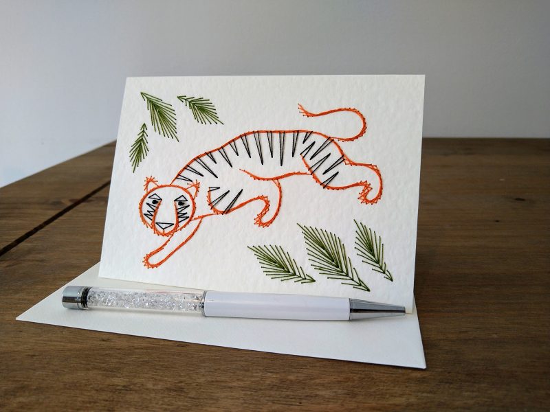 Wild Animals Blank Greetings Card| Tiger| Panda| Birthday Cards