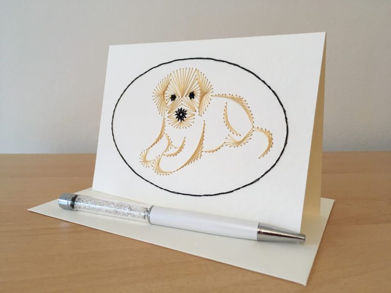 Labrador Puppy Birthday Card| Blank Cards| Dogs| Pets
