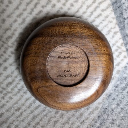 Hand turned bowl made from American Black Walnut