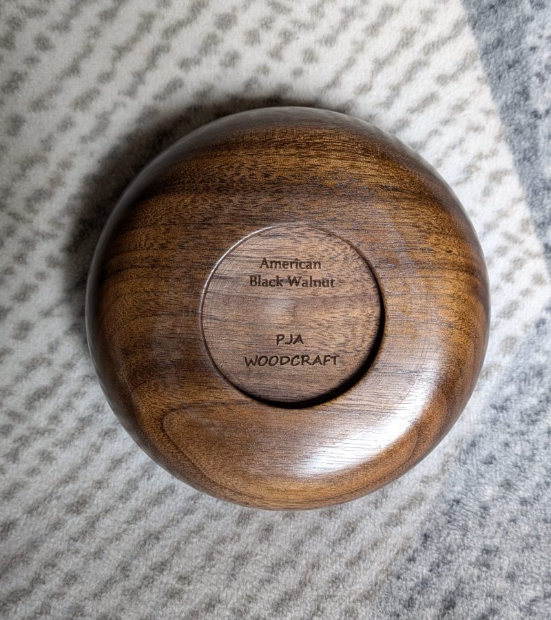 Hand turned bowl made from American Black Walnut