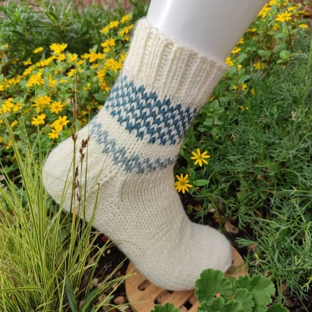 Handmade Women Wool Socks Dana White