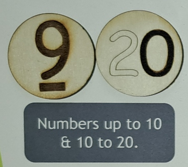 30mm Number, letter, phonics and maths range - 2mm thick