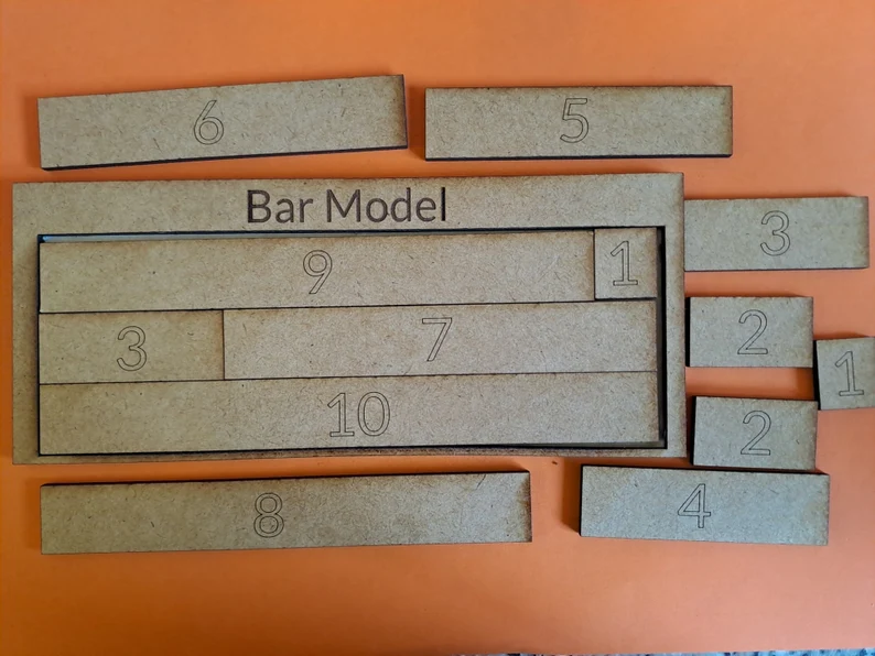 A range of different maths frames: ten frames, five frames, part/whole model, Hungarian 5 and 10