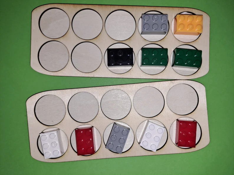 A range of different maths frames: ten frames, five frames, part/whole model, Hungarian 5 and 10