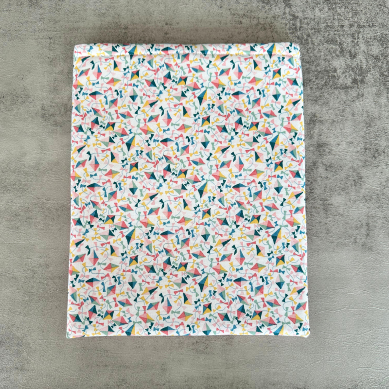 Kite Book Sleeve with Shh... I'm reading phrase, Fabric Book Sleeve, Book Pouch or Book Cosy