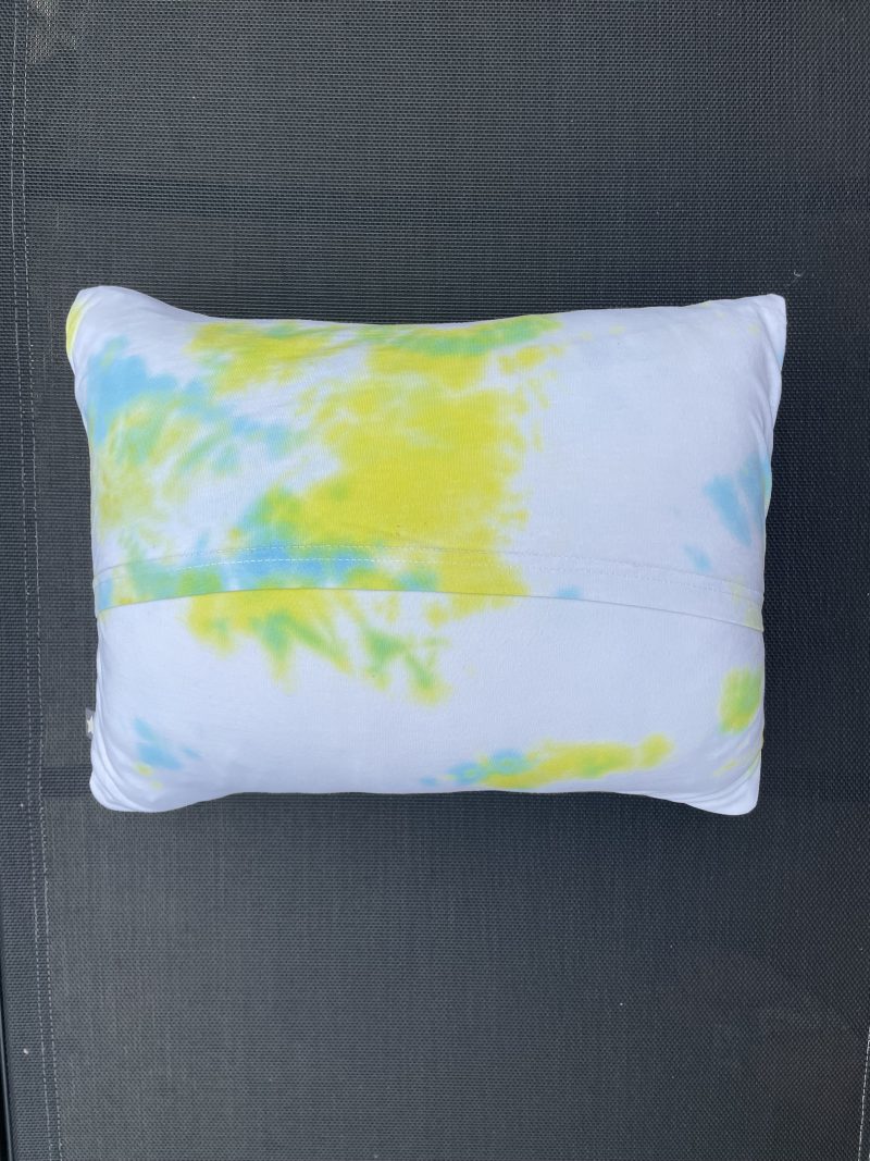 SALE ~ Mini pillow with removable cover ("Acid Splash")