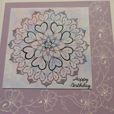 Pink and Light purple Mandala 20cm x 20cm