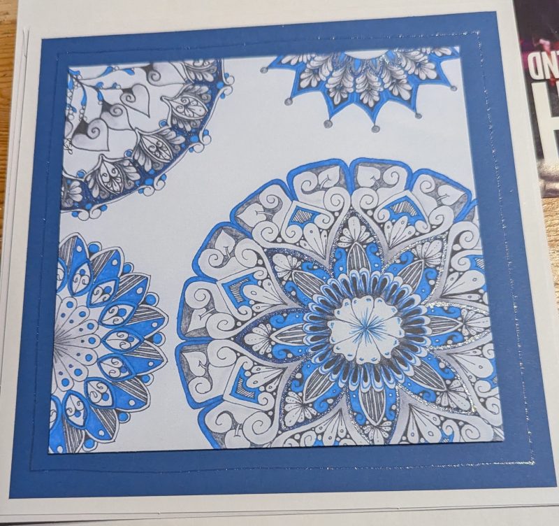 Blue Mandalas 20cm x 20cm