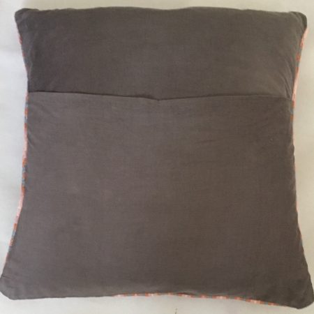 Contemporary Bargello needlepoint cushion in pastel shades