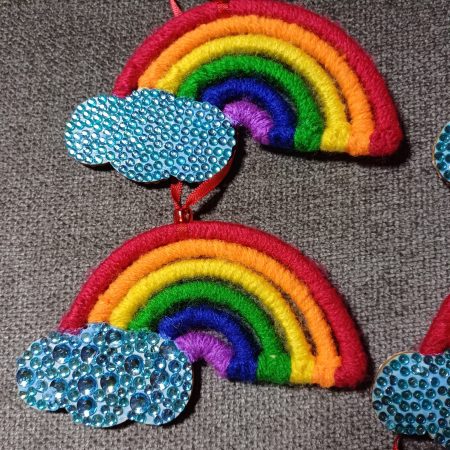 Mini Rainbow and Cloud Hanging Decoration