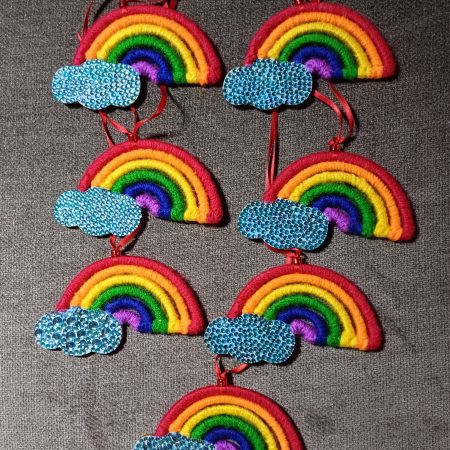 Mini Rainbow and Cloud Hanging Decoration