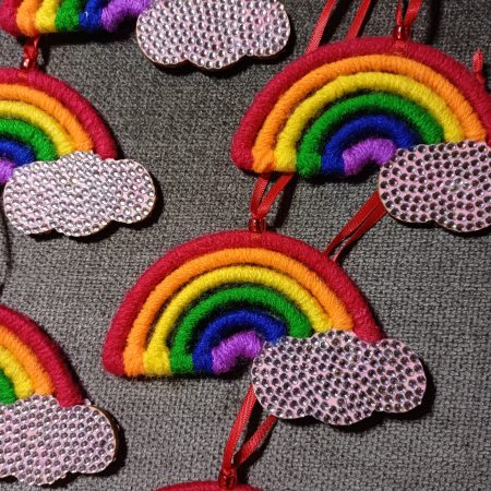 Mini Rainbow and Cloud Hanging Decoration