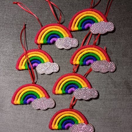 Mini Rainbow and Cloud Hanging Decoration