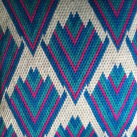 Art déco style needlepoint cushion