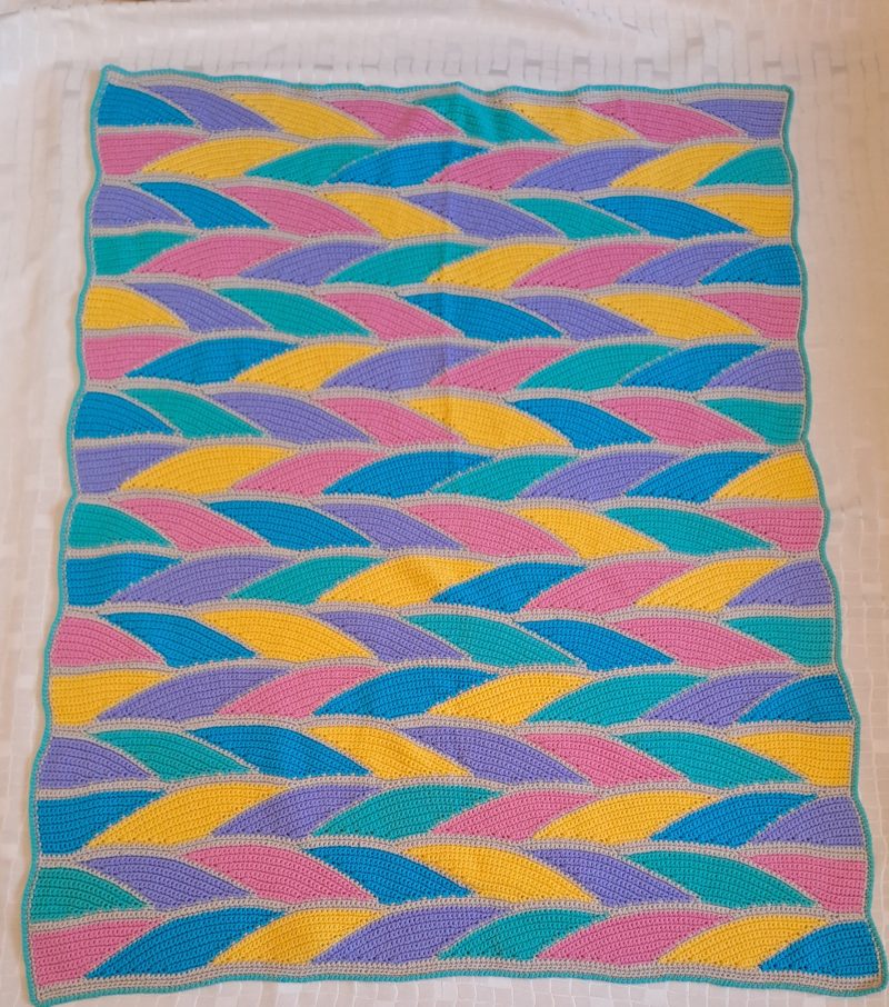 crocheted baby blanket: Unicorn Dreams