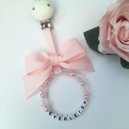 Personalised Pram Charm,Baby Pink Pram Charm,New Baby Girl Gift,Baby Shower gift