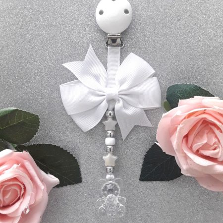 Teddy Crystal Pram Charm, Unisex New Baby gift, Unisex Baby shower gift
