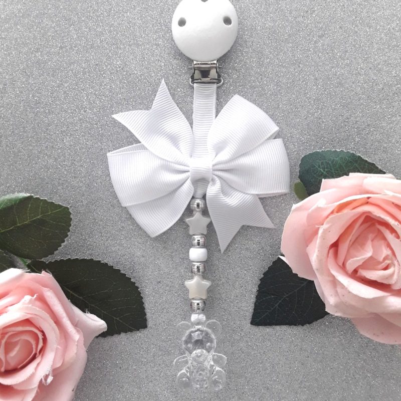 Teddy Crystal Pram Charm, Unisex New Baby gift, Unisex Baby shower gift