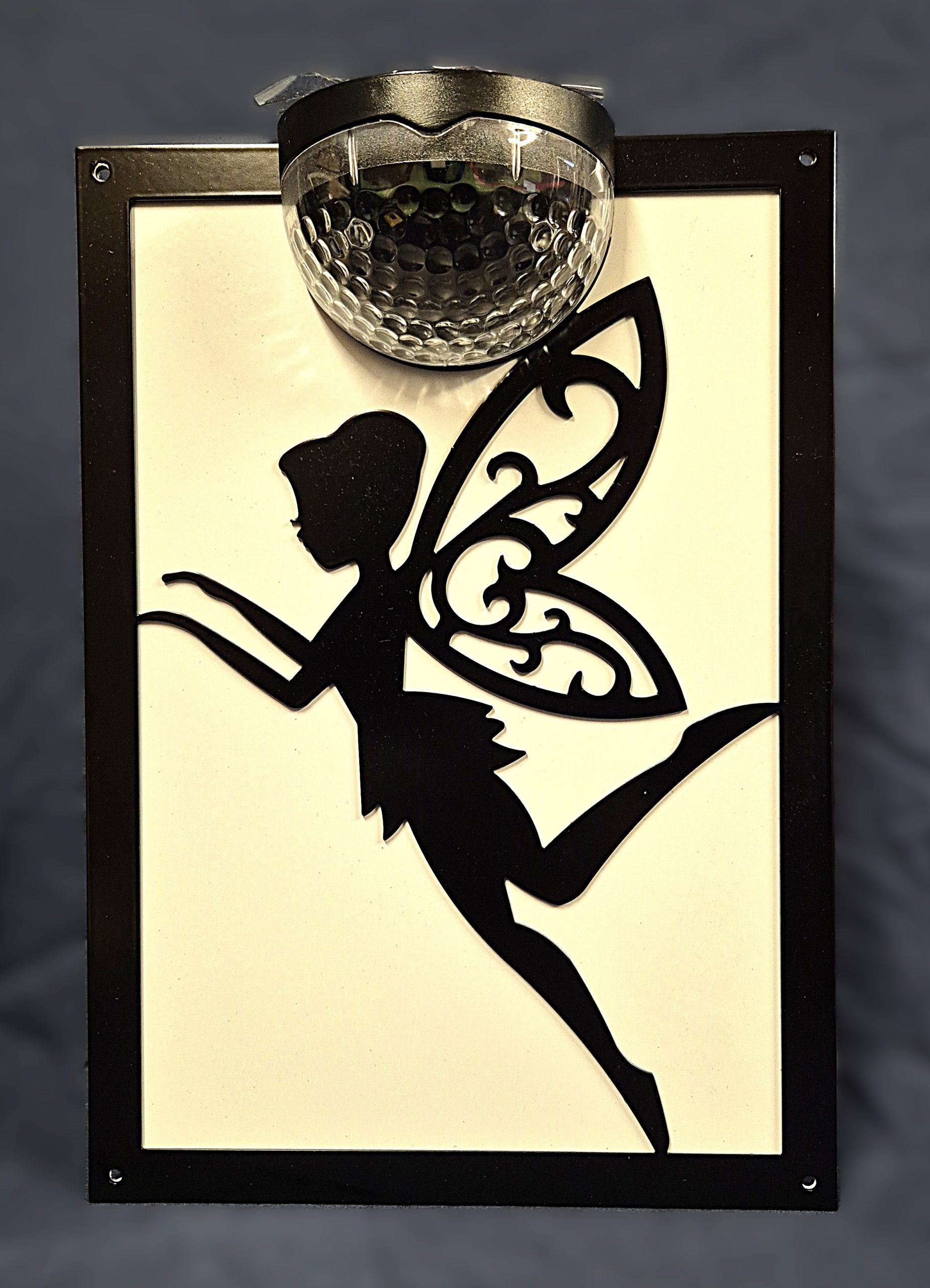Fairy solar light wall plaque.