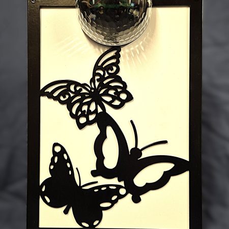 Butterflies solar light wall plaque.