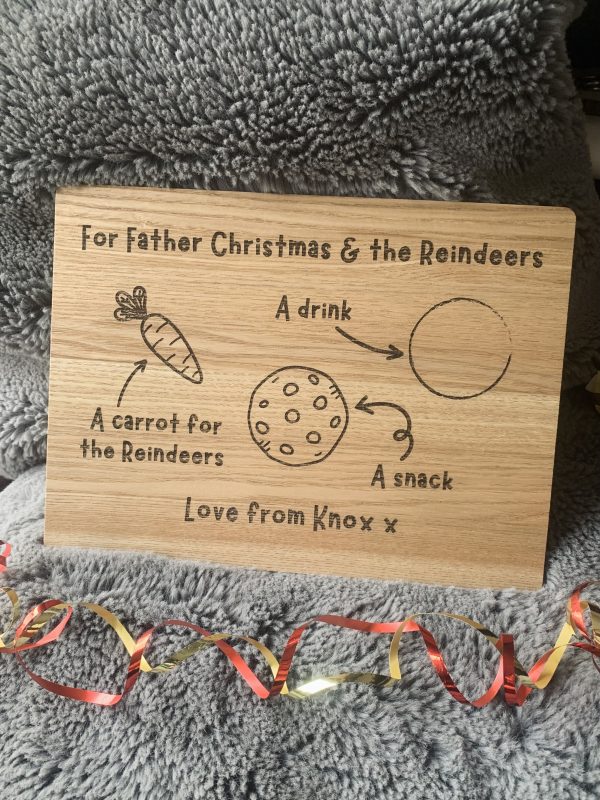 Christmas Eve board / plate for santas snacks