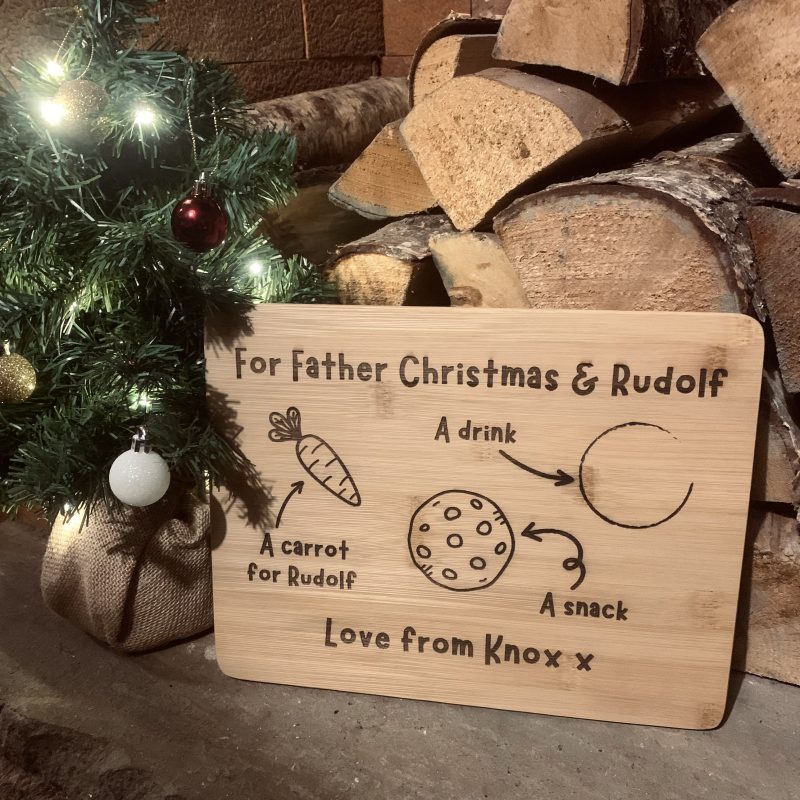 Christmas Eve board / plate for santas snacks