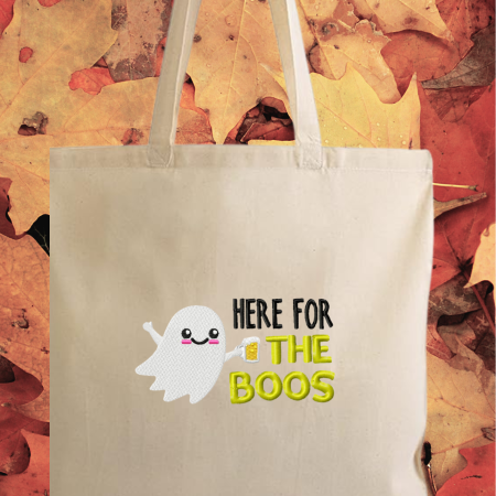 Here for the Boos Halloween Tote Bag