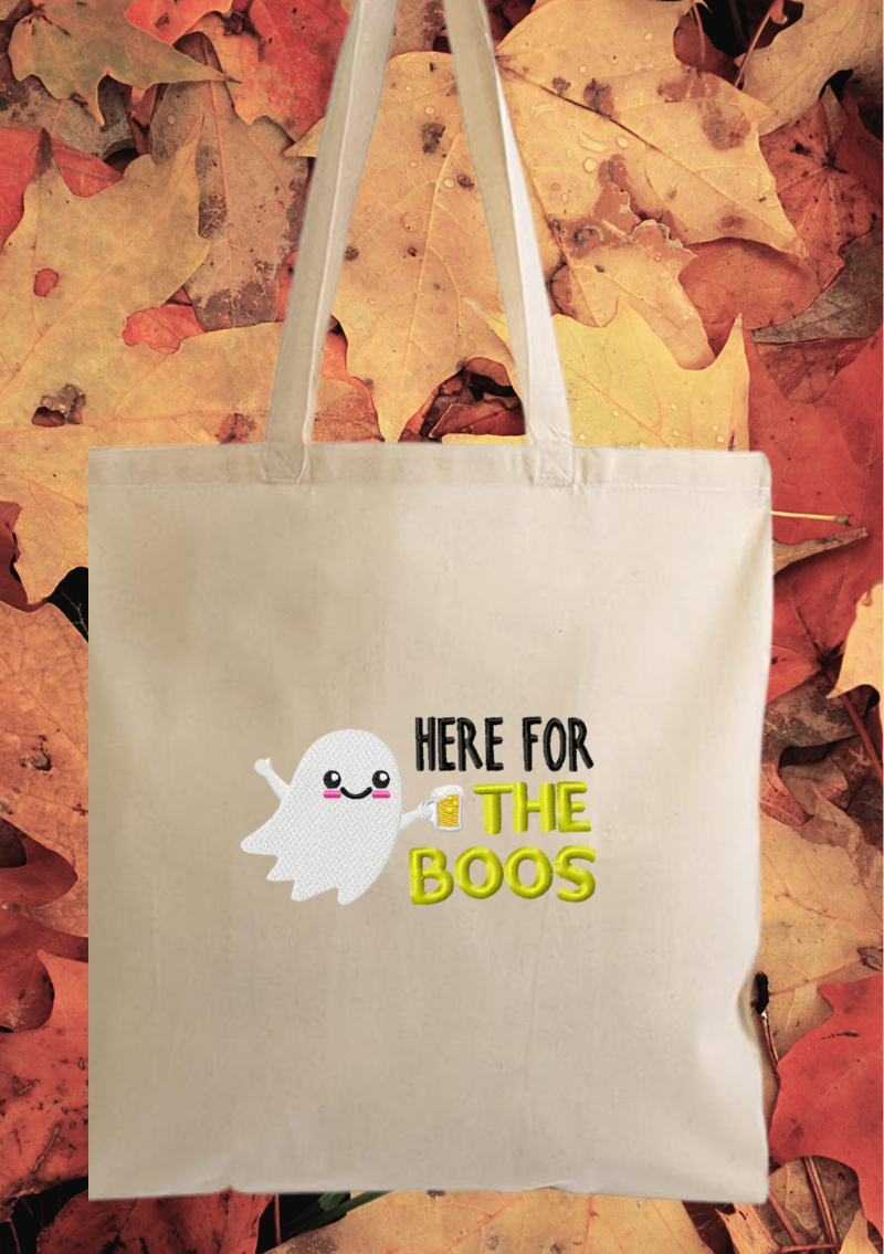 Here for the Boos Halloween Tote Bag