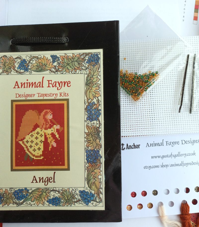 Christmas Angel Tapestry Kit, Counted Cross-stitch Kit, Christmas Decoration