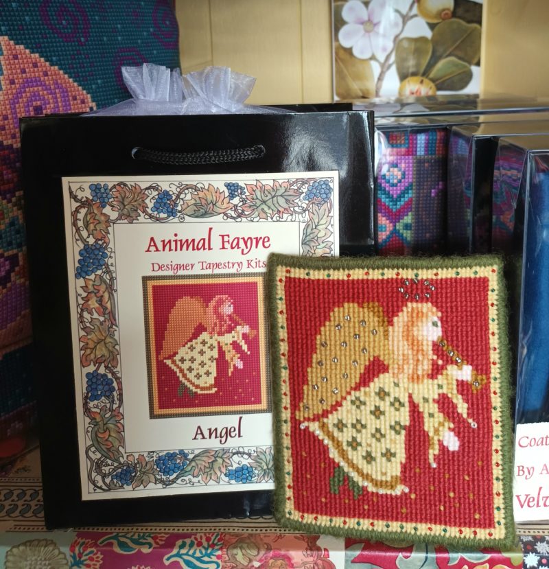 Christmas Angel Tapestry Kit, Counted Cross-stitch Kit, Christmas Decoration