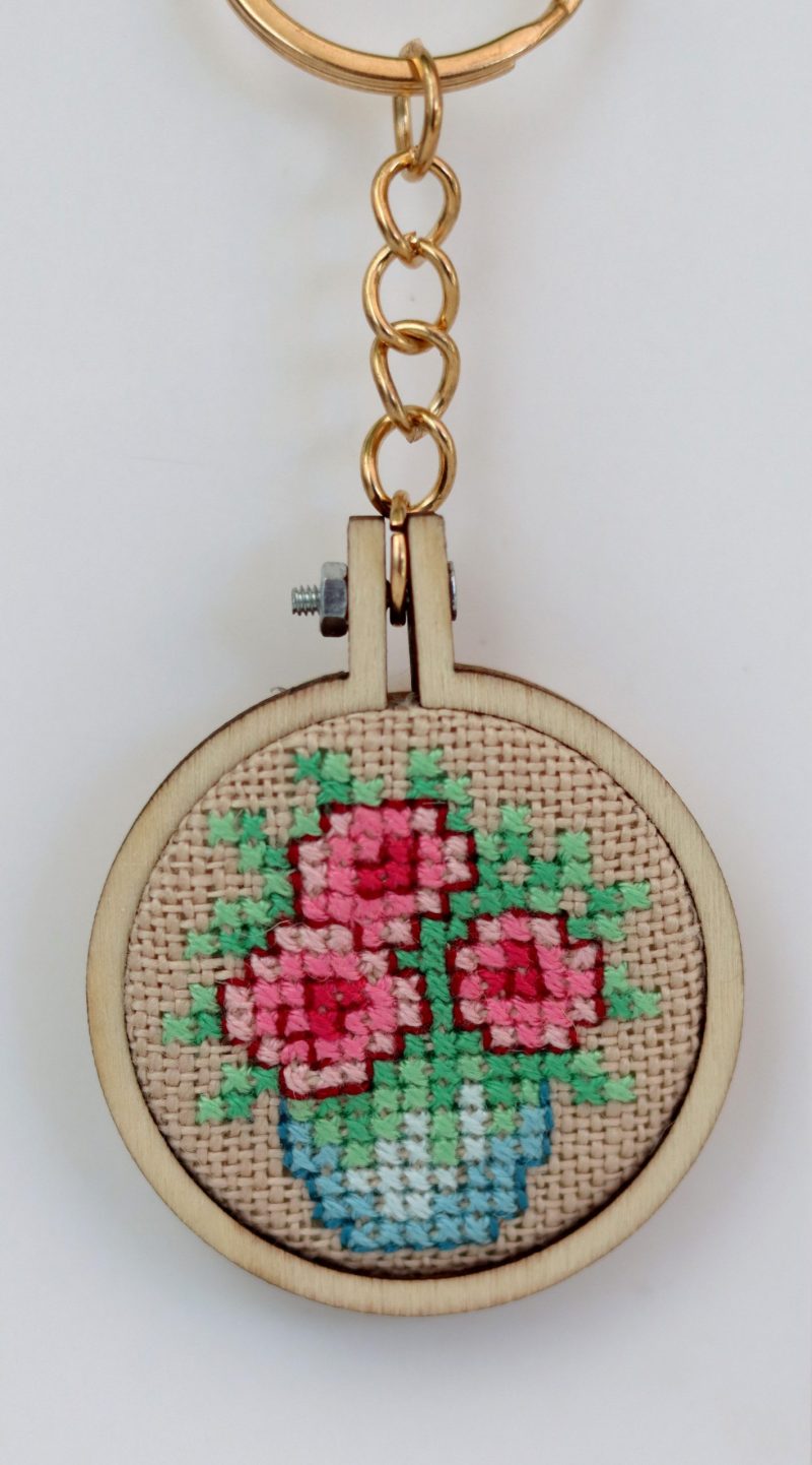 A cross stitch keyrings... 4 different designs available