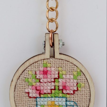 A cross stitch keyrings... 4 different designs available