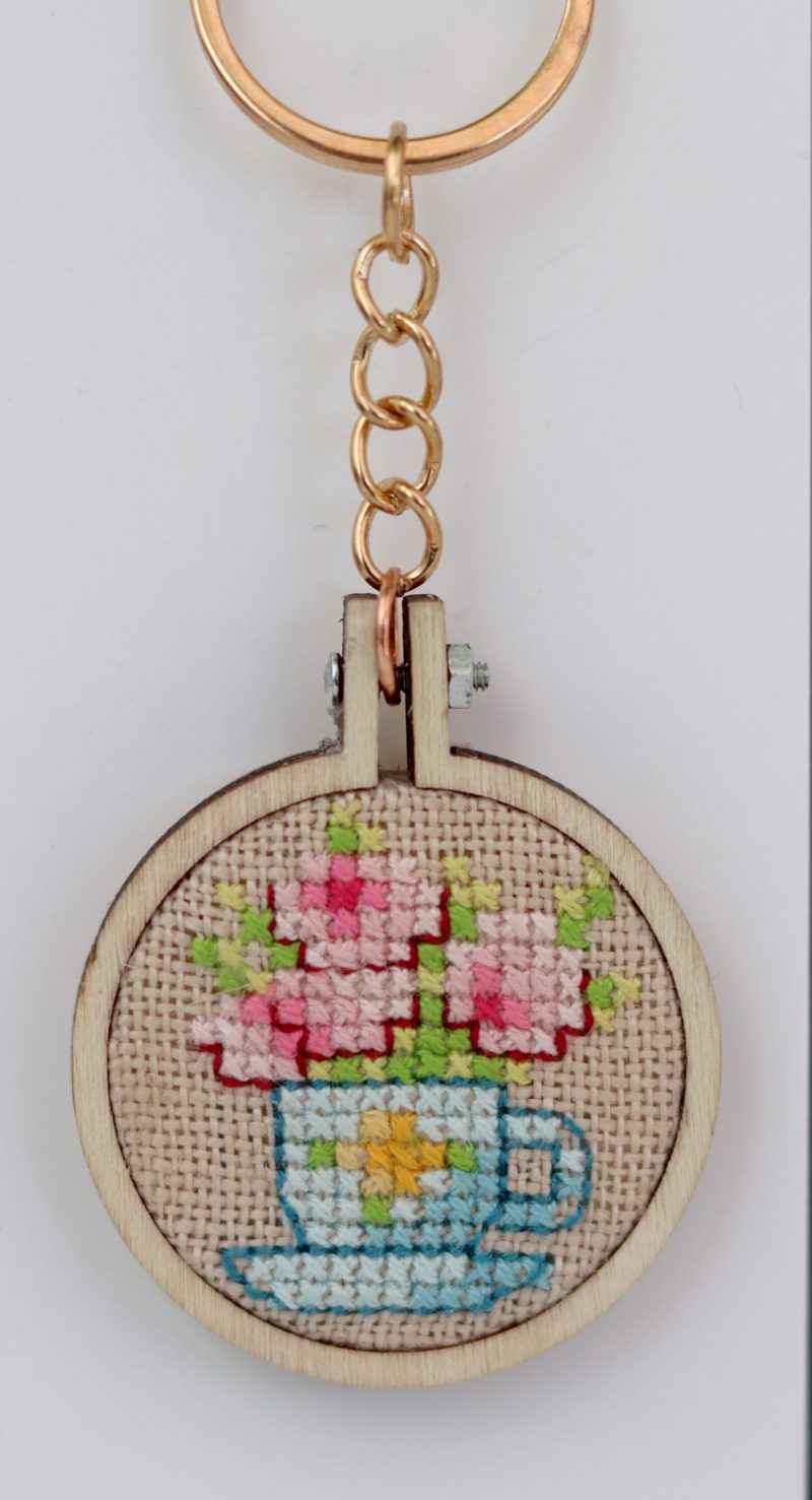 A cross stitch keyrings... 4 different designs available