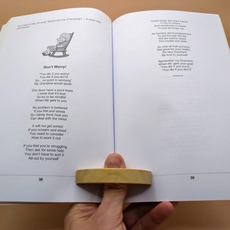Page Holder, Page Spreader, Book Holder, Recycled Wood