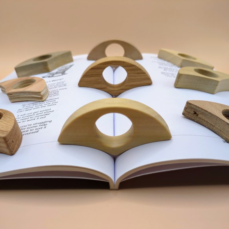 Page Holder, Page Spreader, Book Holder, Recycled Wood