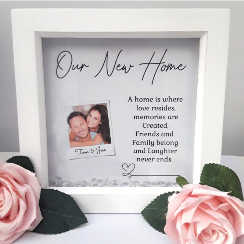 Personalised New Home Frame,New Home Box Frame,New Home Gift,New Home Wall Decor