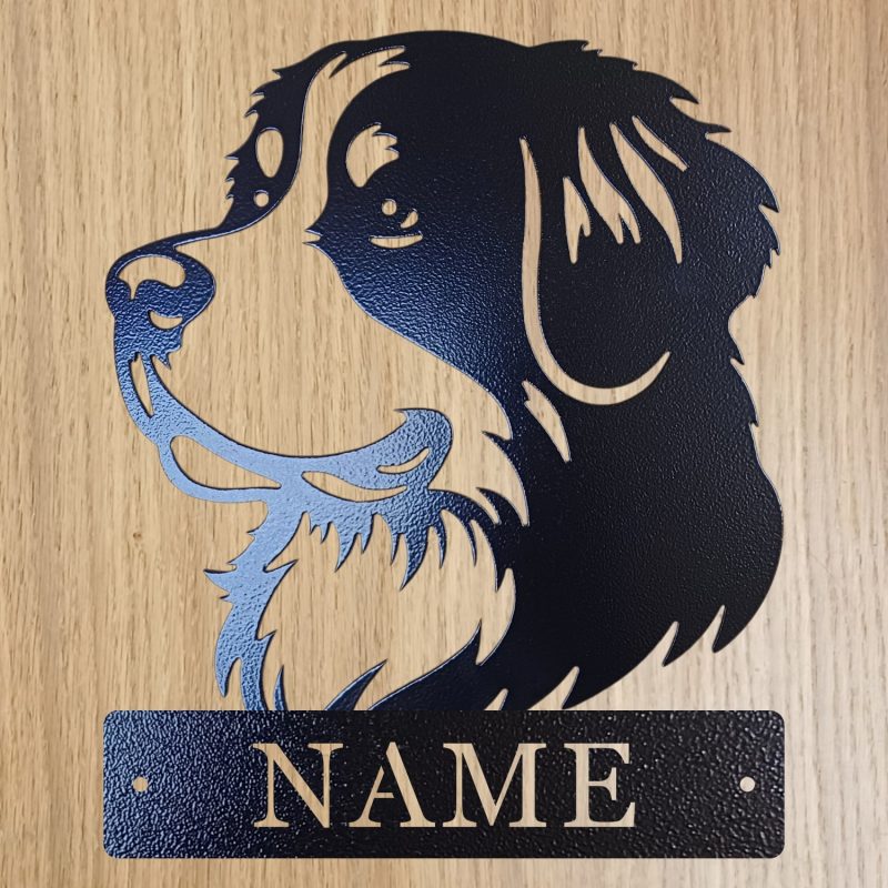 Personalised Steel Bernese Mountain Dog